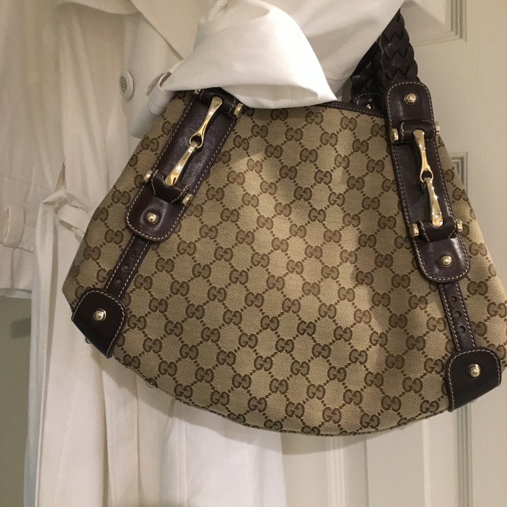 Gucci Handbag with Leather Braided Strap